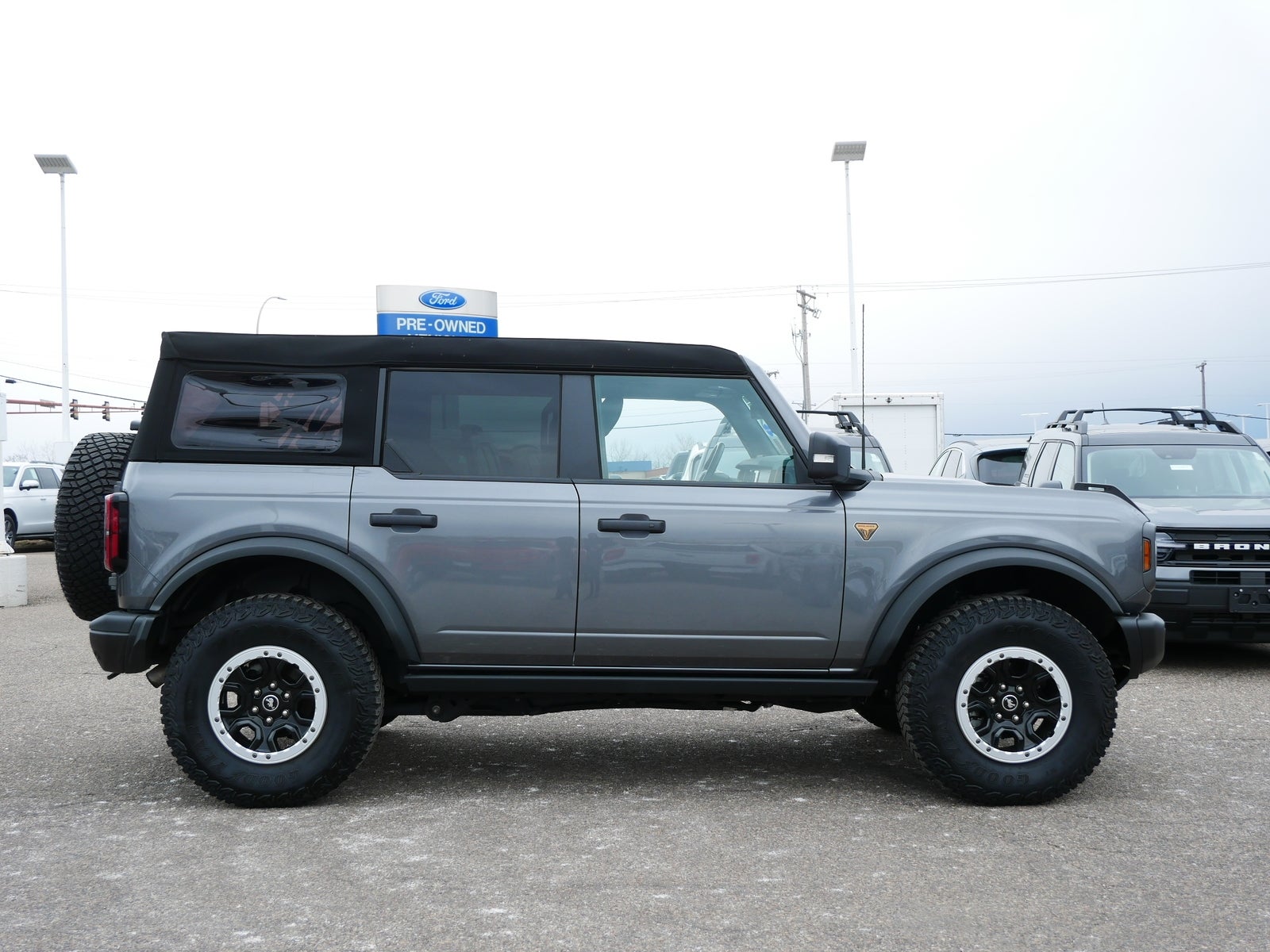 Used 2023 Ford Bronco 4-Door Badlands with VIN 1FMEE5DP5PLA88642 for sale in Inver Grove, Minnesota